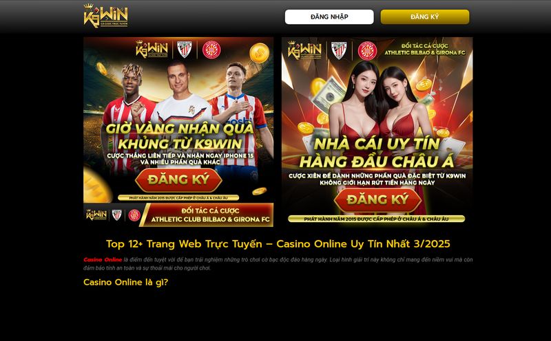 12 Trang Nhà Cái Casino Online
