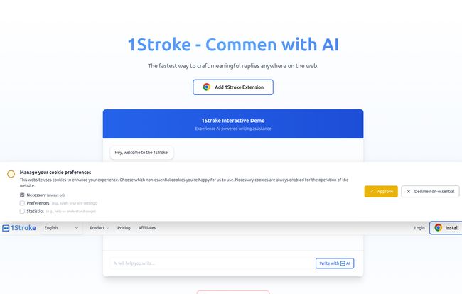 1Stroke - Reply with AI