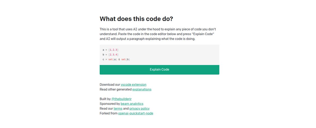 AI Code Explainer