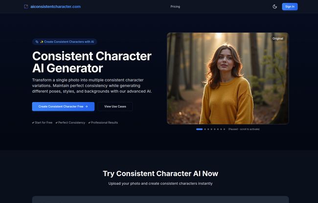 AI Consistent Character Generator