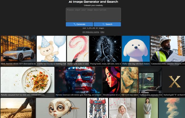 AI Image Generator and Search
