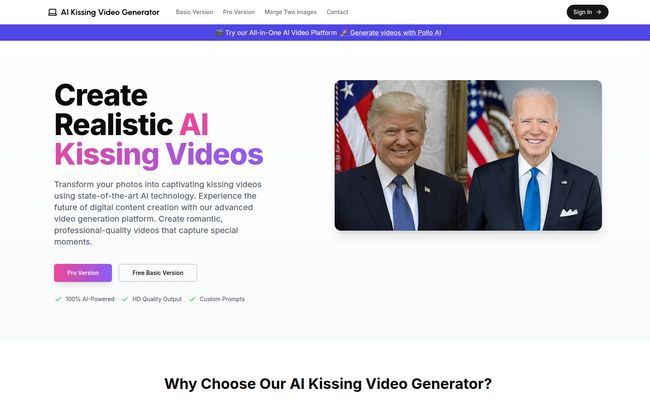 AI Kissing Video Generator