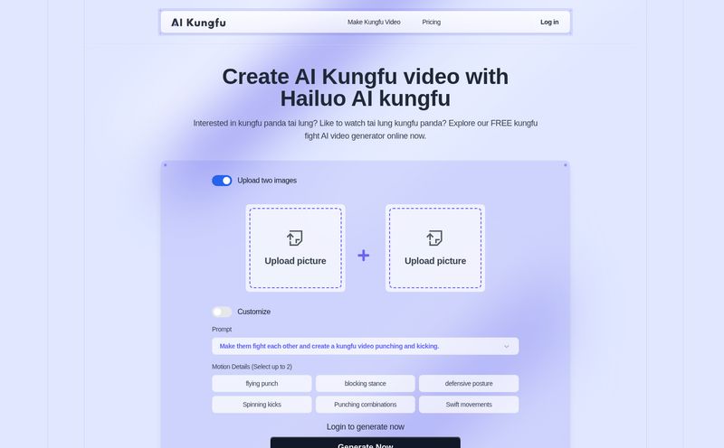 AI Kungfu Video Generator