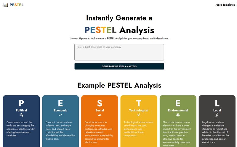 AI PESTEL Analysis Generator