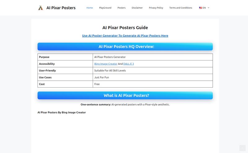 AI Pixar Posters