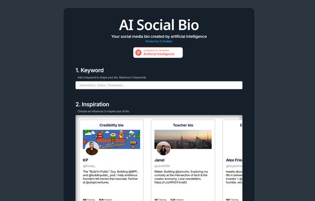 AI Social Bio