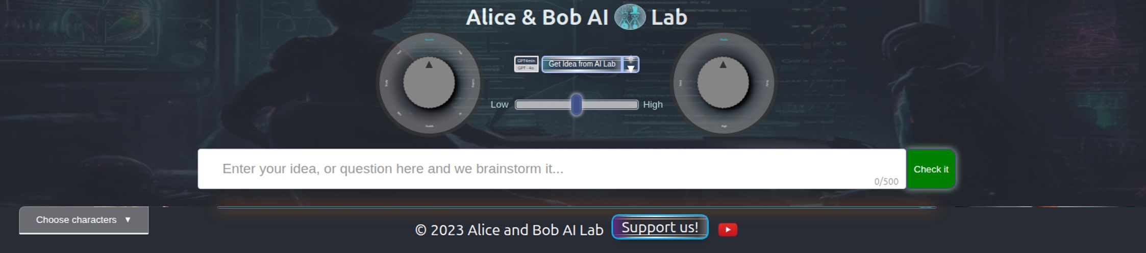 Alice and Bob AI Laboratory