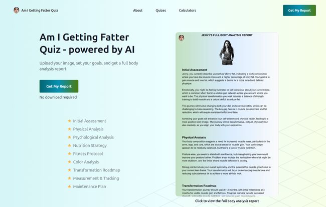 Am I Getting Fatter Quiz