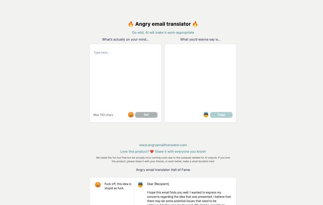 Angry Email Translator