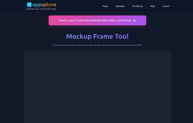 AppSplore Mockup Frame Tool