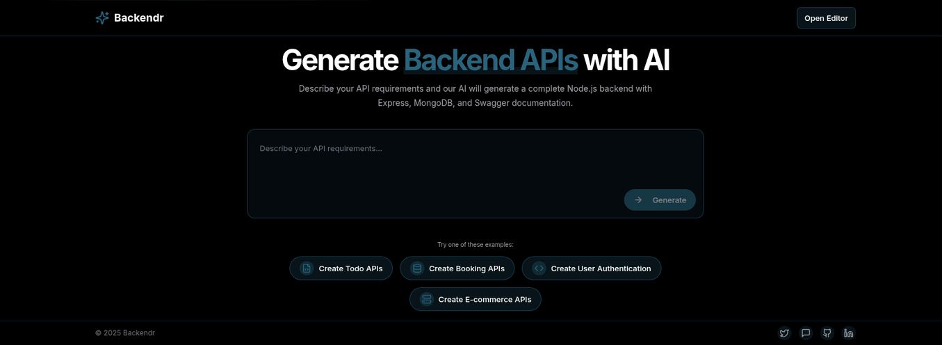 Backendr ai