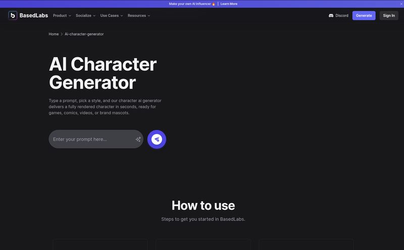 BasedLabs AI Character Generator