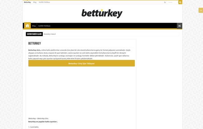 Betturkey