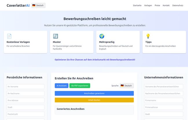 BewerbungsschreibenAI