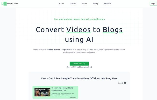 BlogMyVideo