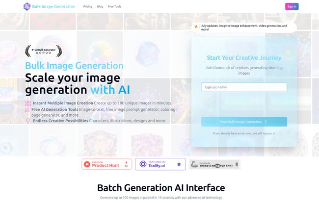 Bulk Image Generation