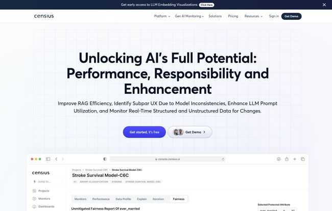 Censius AI Observability Platform