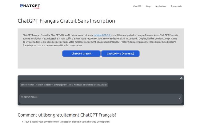 ChatGPT Français