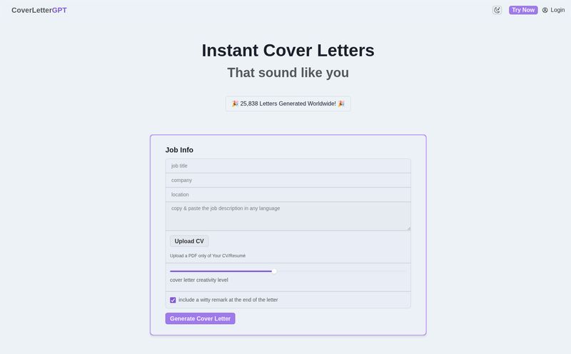 CoverLetterGPT