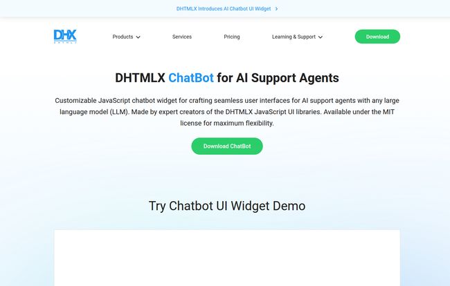 DHTMLX ChatBot