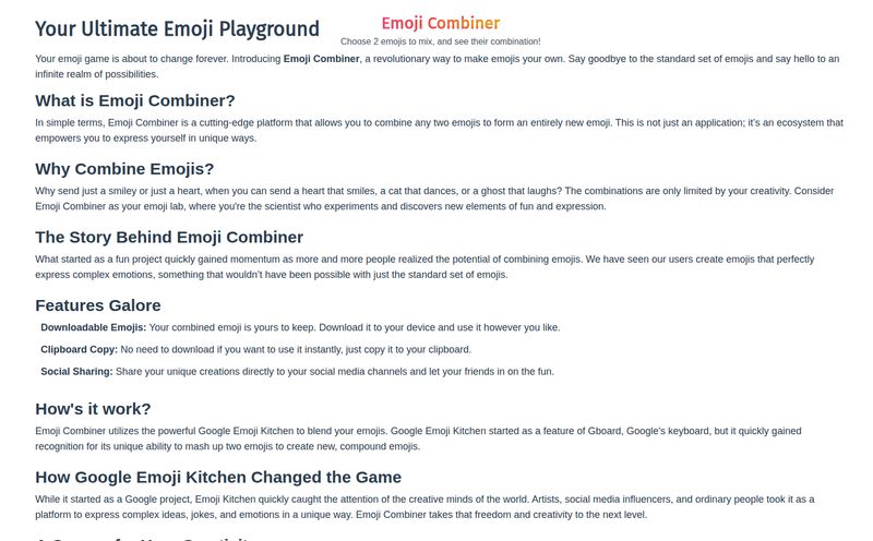Emoji Combiner