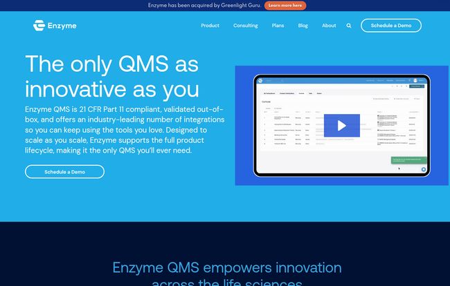 Enzyme QMS