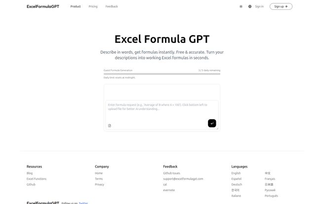 ExcelFormulaGPT