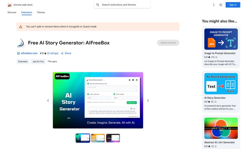 Free AI Story Generator