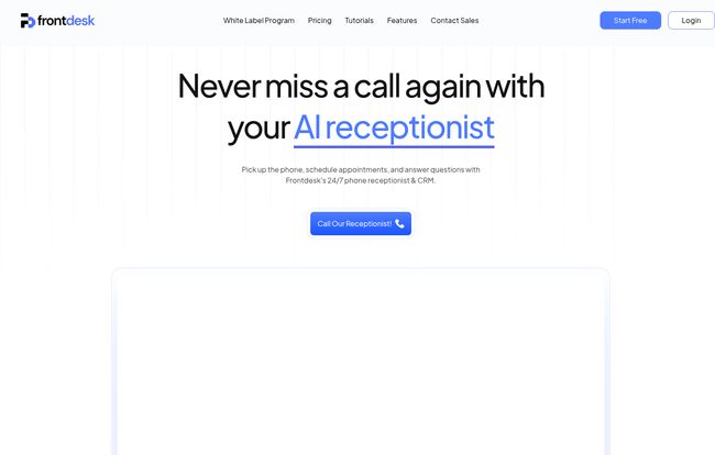 Frontdesk | AI Phone Receptionist