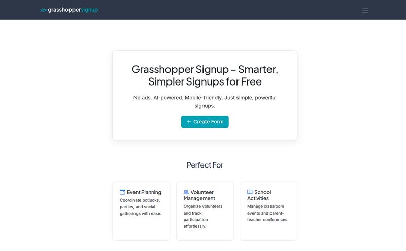 Grasshopper Signup