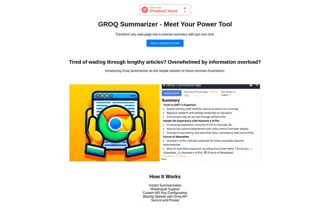 Groq Summarizer