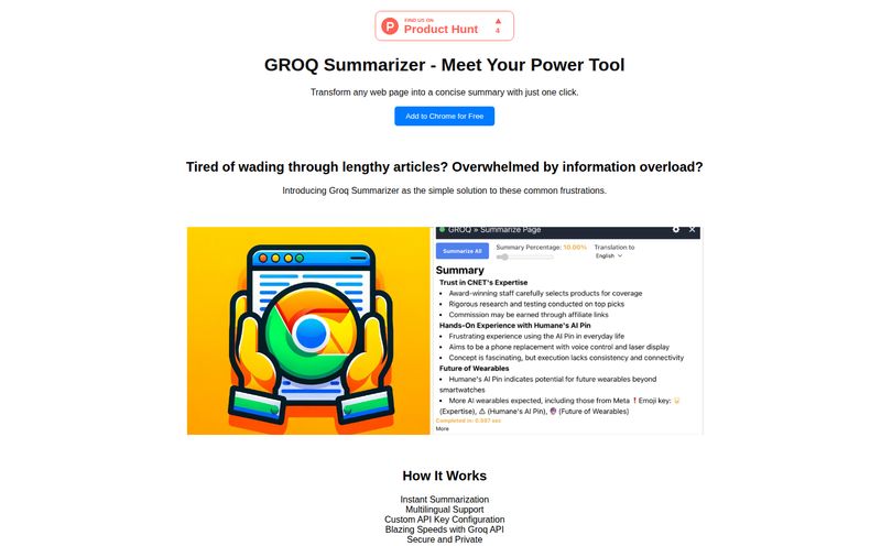 Groq Summarizer