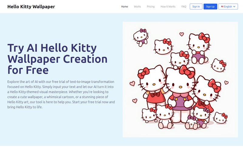 Hello Kitty Wallpaper AI