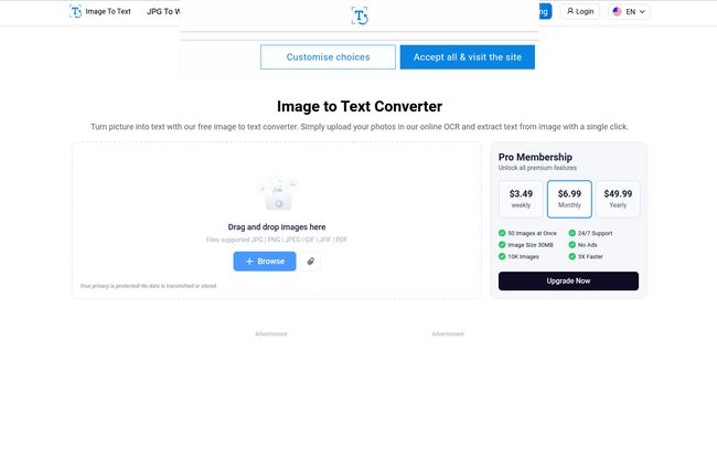 Image to Text converter