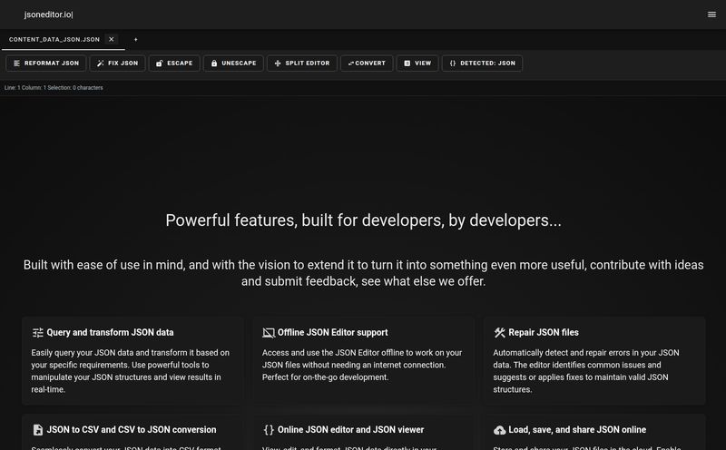 JSONEditor.io