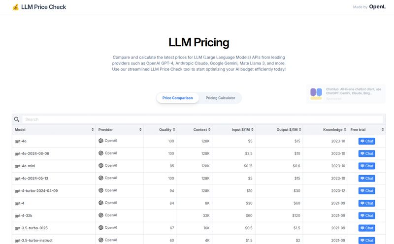 LLM Price Check