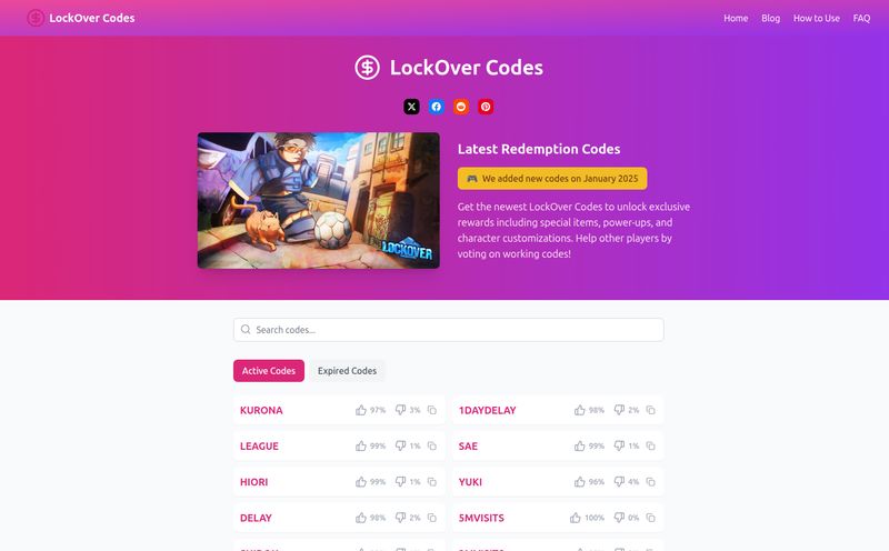 LockOver Codes
