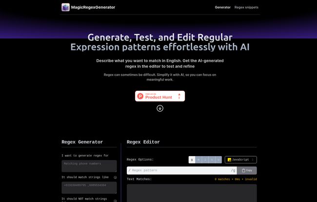 Magic Regex Generator