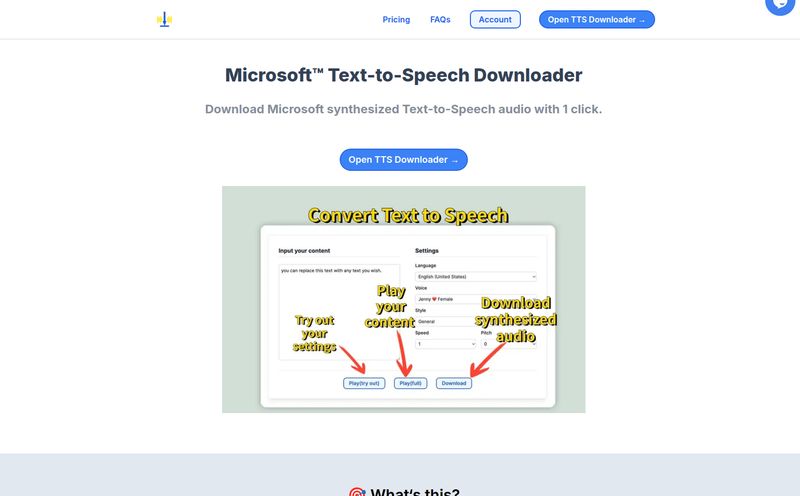 Microsoft TTS Downloader