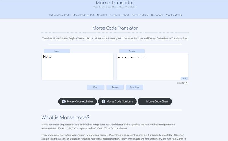 MorseTranslator.com