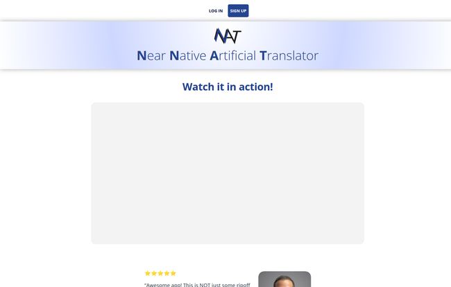 NNAT – Near Native Artificial Translator