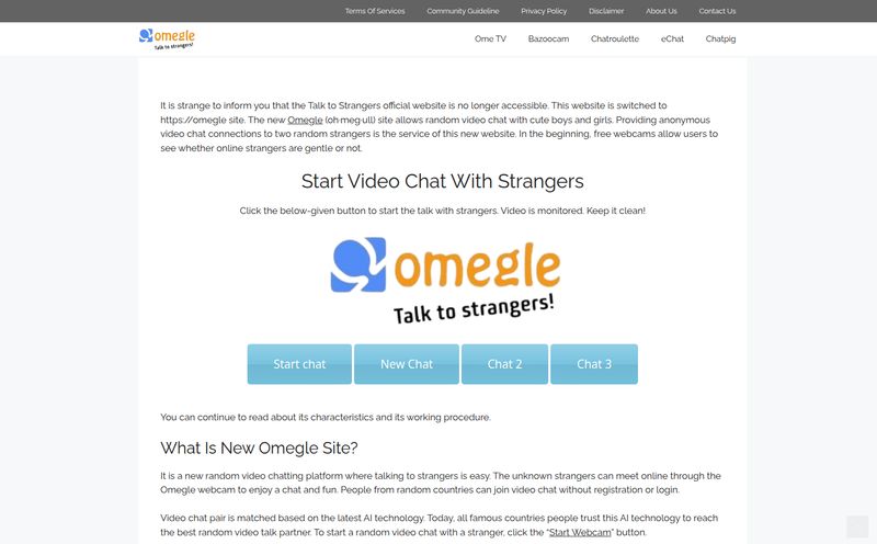 Omegle: Talk to strangers!