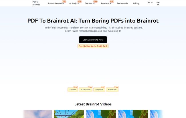 PDF To Brainrot