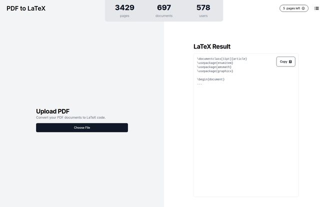PDF to LaTeX