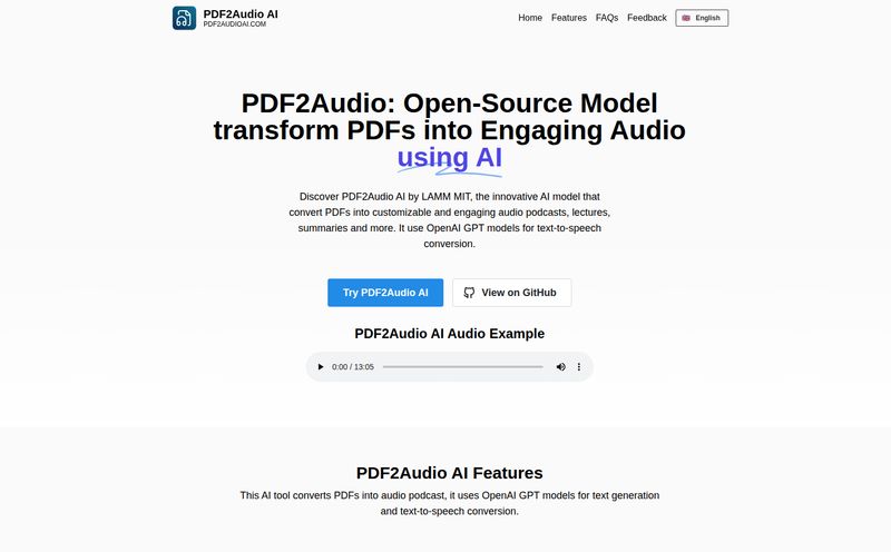 PDF2Audio AI
