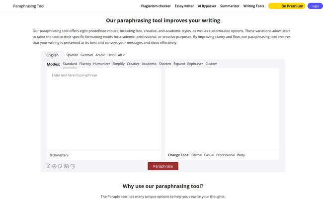 Paraphrasing Tool