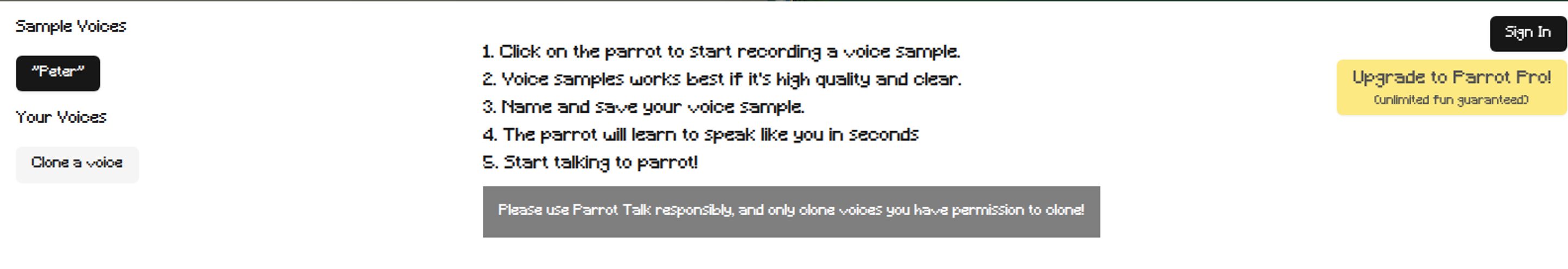 Parrot Talk