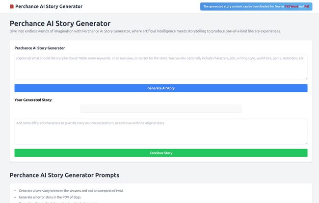 Perchance AI Story Generator