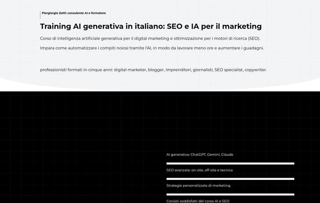 Piergiorgio Zotti AI Training