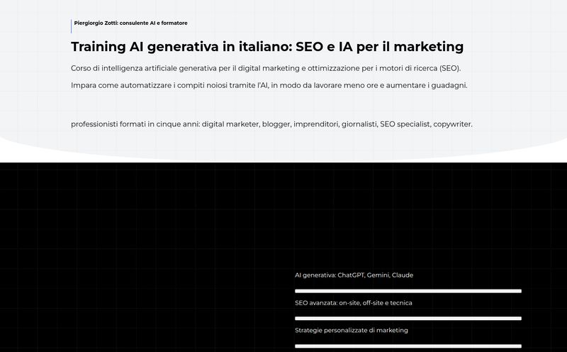 Piergiorgio Zotti AI Training